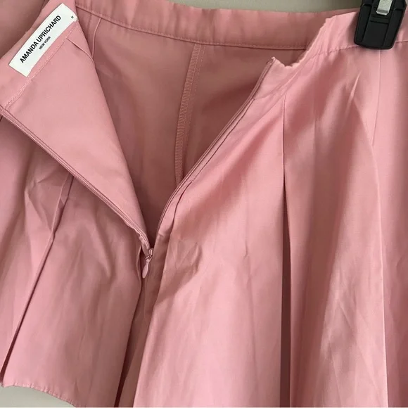 Amanda Uprichard Dixon Skirt in Bloom Pleated Pink Tennis Skirt Medium